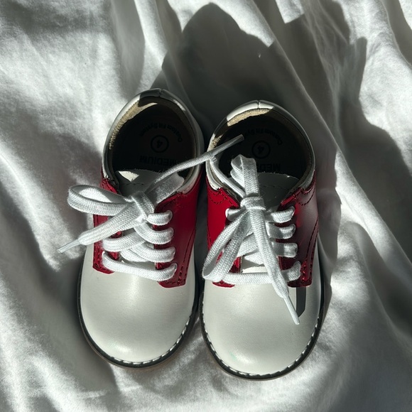 Footmates classic two-tone leather saddle shoes toddler size 4 - Picture 2 of 5
